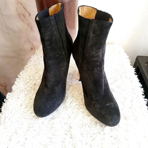 Vince suede leather high heel ankle boots - Picture 2 of 7